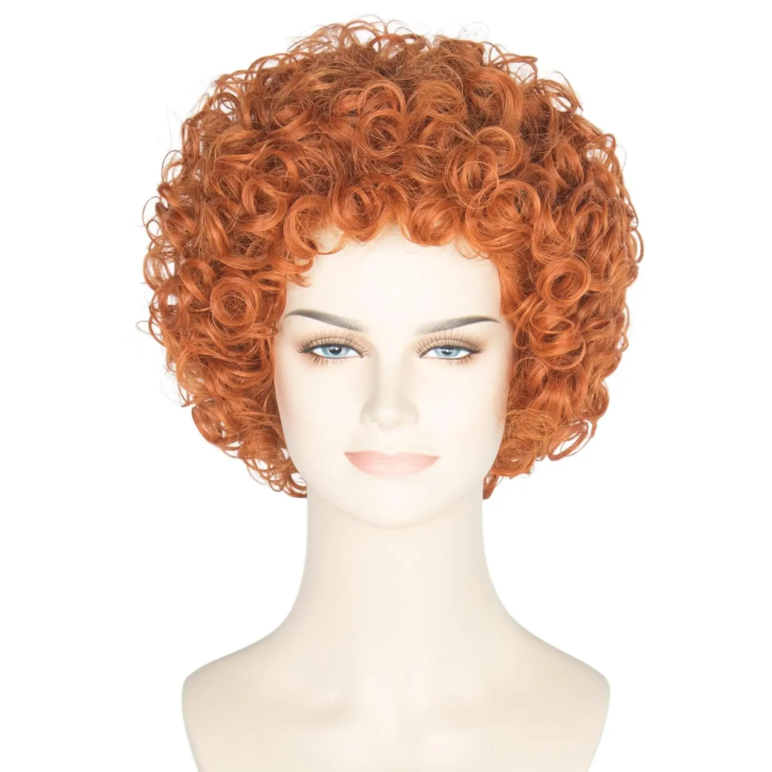 Perruque Courte Bouclée Rouge  - Anime Cosplay With Red Hair avis et prix