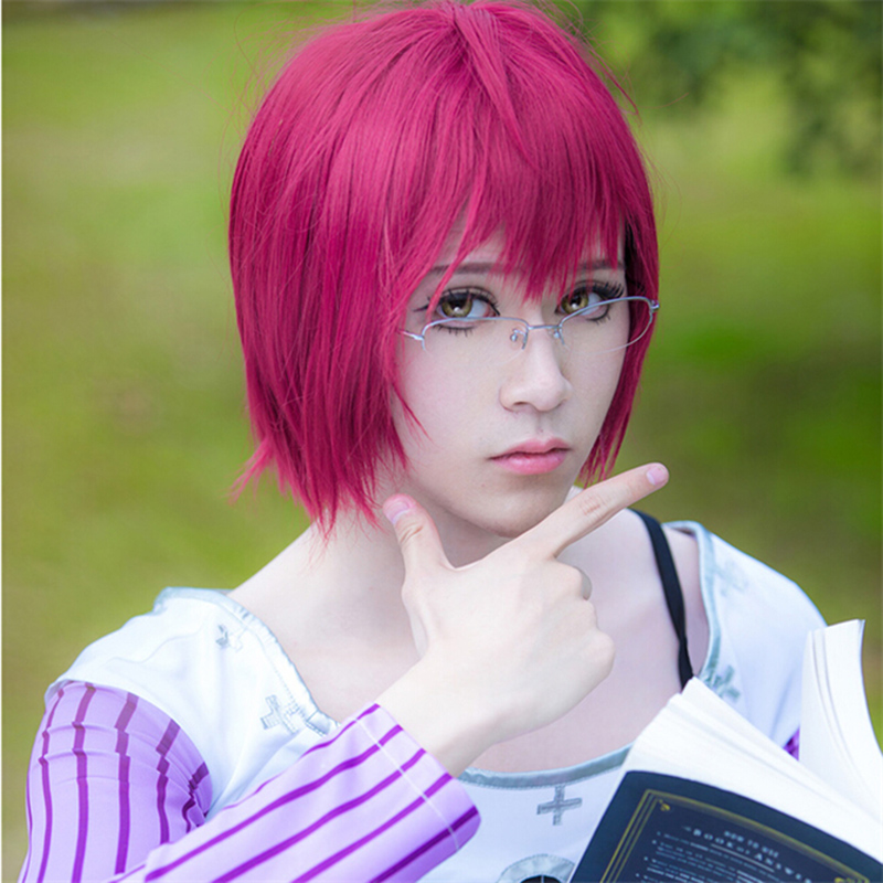 Perruque de cosplay synthétiqu - Anime Cosplay With Red Hair avis et prix