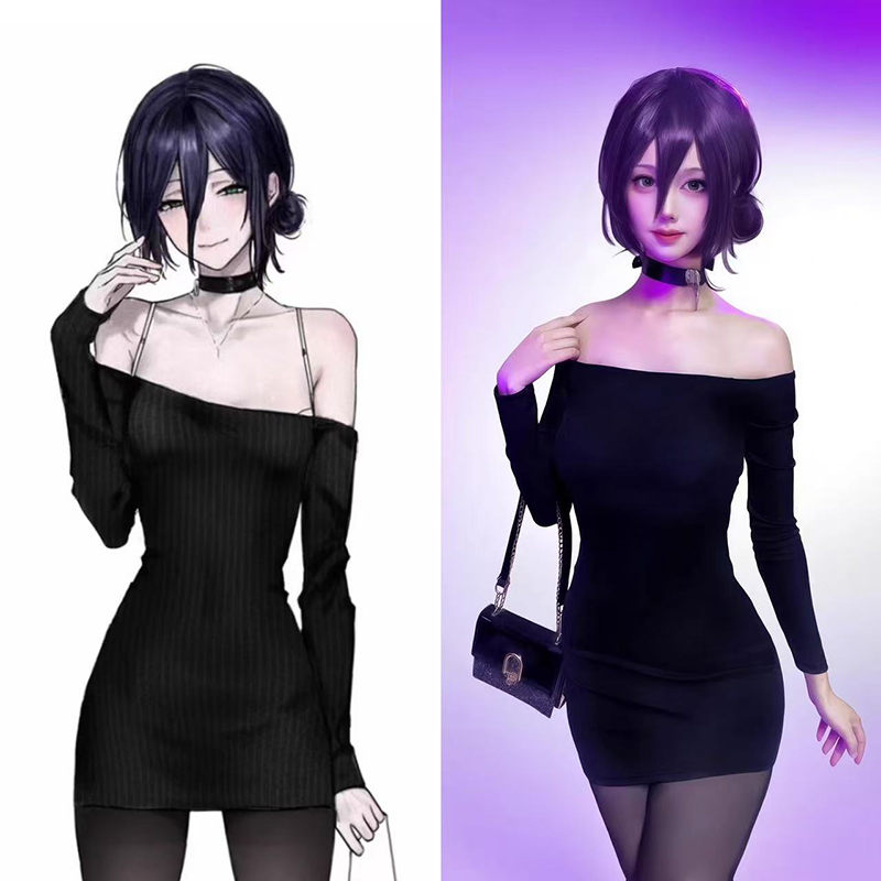 Anime tronçonneuse homme Reze  - Anime Cosplay Black Girl avis et prix