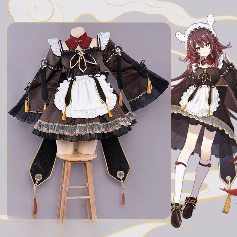 Jeu Genshin Impact Hu Tao femm - Anime Cosplay Maid avis et prix