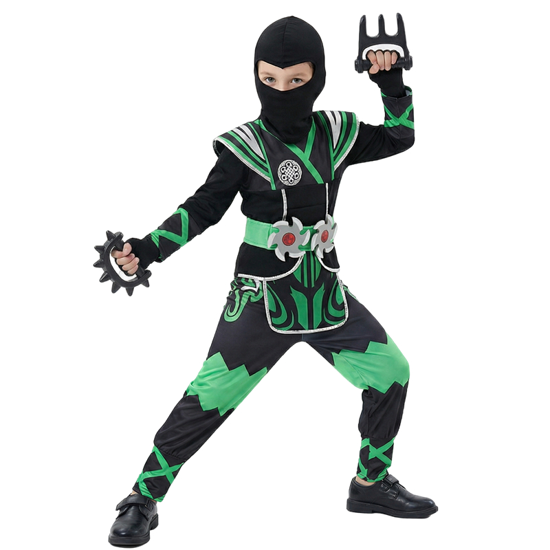 Costume de ninja vert pour enf - Anime Cosplay Ninja avis et prix