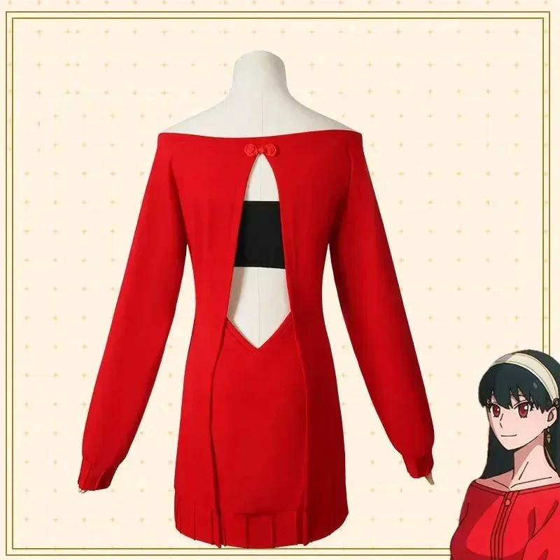 Yor Forger Cosplay Long rouge  - Anime Cosplay Yor avis et prix