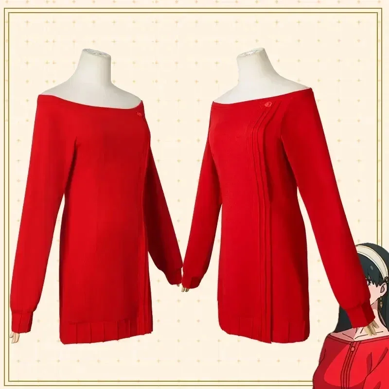 Yor Forger Cosplay Long rouge  - Anime Cosplay Yor avis et prix