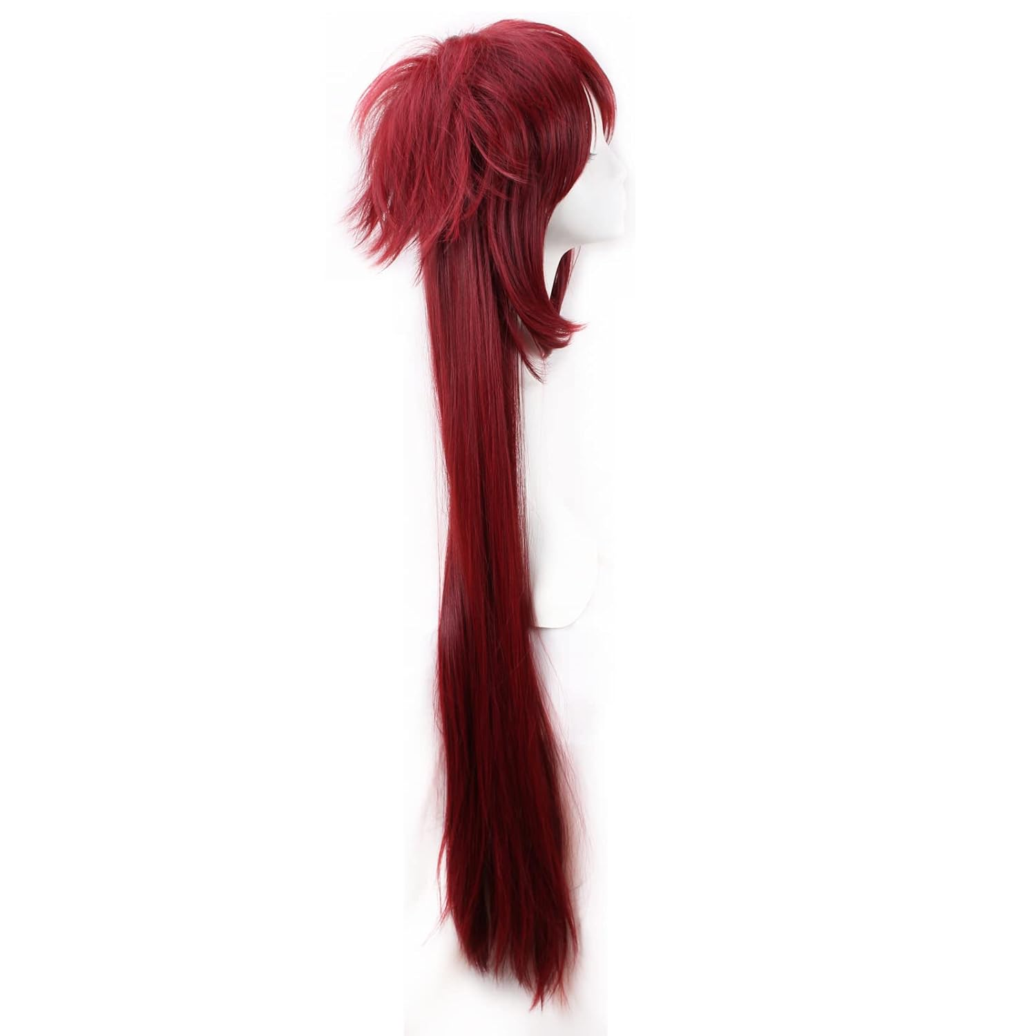 Perruque de cosplay longue rou - Anime Cosplay With Red Hair avis et prix