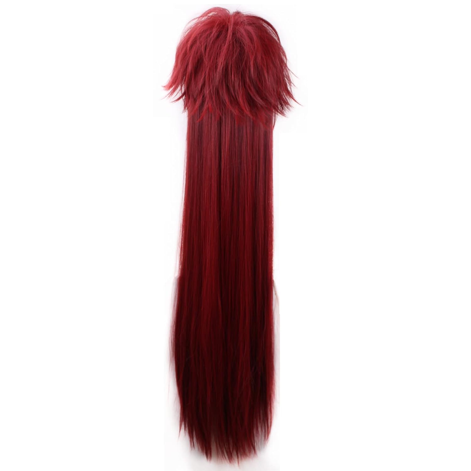 Perruque de cosplay longue rou - Anime Cosplay With Red Hair avis et prix
