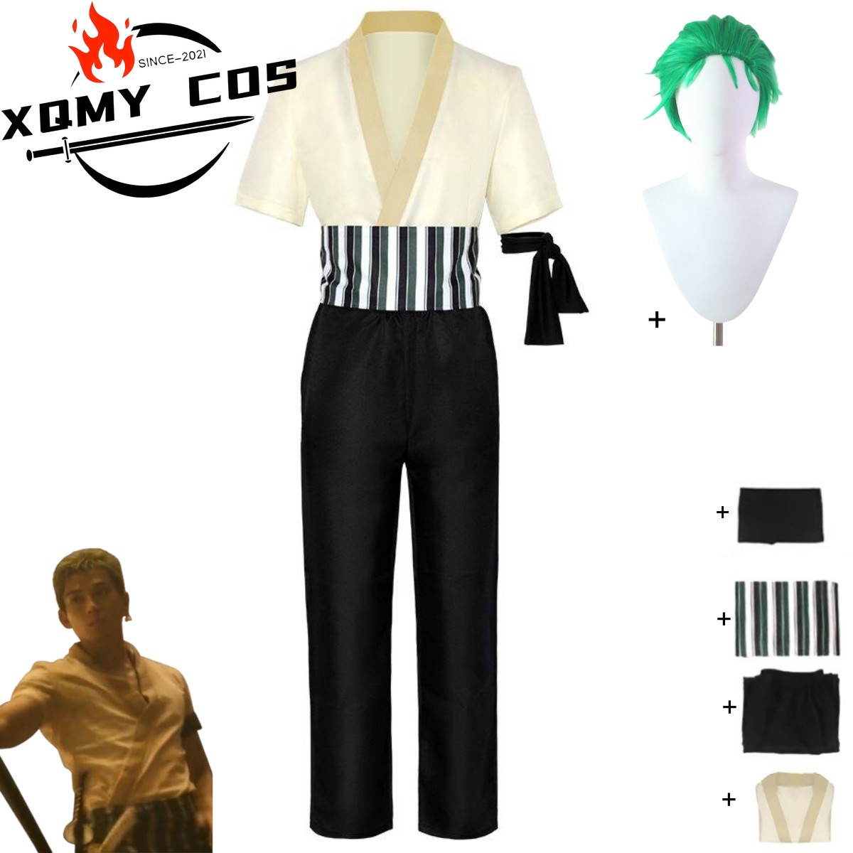XqNew Anime film Roronoa Zoro  - Anime Cosplay Kid avis et prix