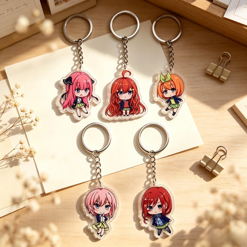 5 pièces Porte-clés en acryliq - Quintuplets Anime Cosplay avis et prix